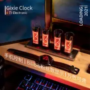 Vintage LED Nixie Tube Clock Digital Display APP Control Clock Desktop DIY Gift