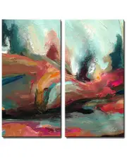 Ready2HangArt Abstract ABS XII Wrapped Canvas Wall Art by Tristan Scott