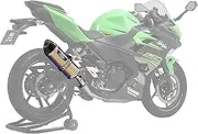 Yoshimura Slip-On Ninja250/Ninja400 (18-22/23) Z250 (19-22) Z400 (19-22/23) R-77S Cyclone Government Certified EXPORT SPEC Titanium Blue Carbon End YOSHIMURA 110-235-5W80B