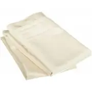 Egyptian Cotton 1500 Thread Count Solid Pillowcase Set King-Ivory