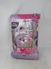 Disney Junior Minnie Mouse Unicorn Dreams 5pc Twin Bed Set Polyester