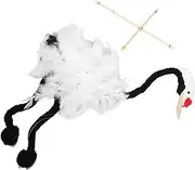 Abaodam Unique Crane Marionette Puppet Handmade Wooden with Pull Strings Craftsmanship Safe and Sturdy Materials Engaging Educational Fun