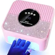 LimeGirl - 268W UV Gel Nail Lamp, Professional LED Nail Lamp with 4 Timers, 45 Lamp Beads and a