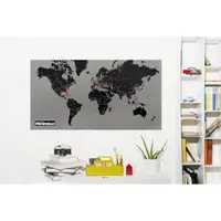 在飛比找momo購物網優惠-【Palomar】拼世界地圖 一般版 黑色(旅行/掛布/掛飾