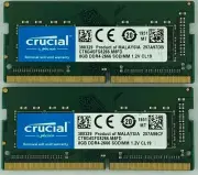 Crucial 16GB (8GBx2) DDR4 2666 (PC4-21300) SODIMM Notebook CT2K8G4SFS8266