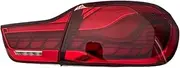 LED Tail Lights, Compatible for BMW 4 Series GTS Car Tail Light Assembly Modification M4 F32 F33 F36 F82 F83 2014-2020 (Color : Red-Pair)