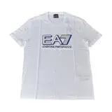 在飛比找遠傳friDay購物優惠-EMPORIO ARMANI印花藍字母OGO純棉短袖T恤(M