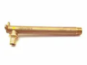 Rehau Brass 19BP Elbow 16mm-R 1/2" Male x 200mm Taper
