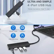 Hub USB Extension Expander 4 Ports 3.0 Notebook Computer Mac OS Windows