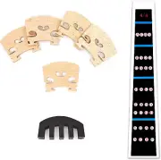 8 PCS Violin Beginner Set - 4/4 Violin Notes Stickers, 5 Pcs Maple 4/4 Full Size