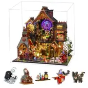 DIY Miniature Wooden Dollhouse Kit, DIY Miniature House Kit for Magic Spirit