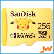 SanDisk 256GB Pokemon Pikachu microSD Card Nintendo