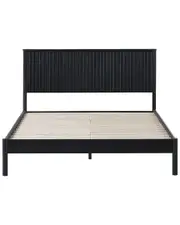 Walker Edison Transitional Solid Wood Queen Bed