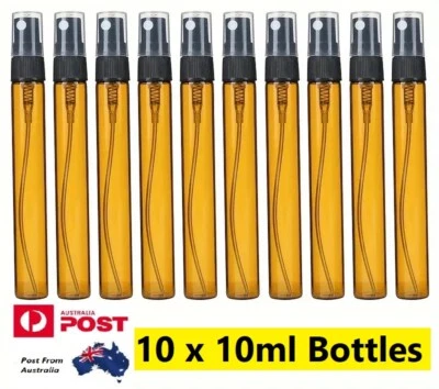 Refillable Glass Spray Bottles Atomiser Sprayer Essential Perfume Oils 10ml