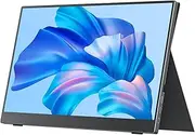 cocopar USB-C Portable Monitor - 15.6 Inch 1080P FHD HDR Zero Frame USB-C Computer Display with Dual Type-C Mini HDMI for Laptop PC Mac Surface PS4/5, with Smart Cover