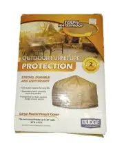 Budge Outdoor Furniture Protection Large Round Firepit Cover 39"DX 15"H (AR)