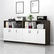 Home office storage cabinet with simple design and wall hanging options
