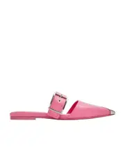Alexander McQueen Punk Flat Mules 36,37,38.5,38,39,40 Pink