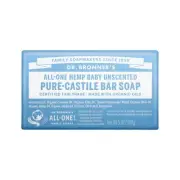 Dr. Bronners Pure-Castile Bar Soap Baby Unscented 140 gm