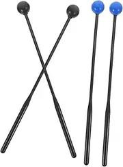BESPORTBLE Percussion Drumsticks Set 4pcs Marimba Mallets for Tongue Drum Stage Performance Music Instrument Accessories Marimba Drum Sticks for Boys and Girls