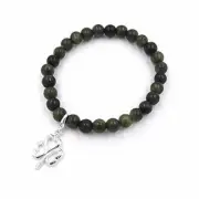 SALE - J.C. WALSH, DUBLIN Irish Connemara Stretch Bracelet Shamrock #60806