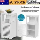 80cm Bathroom Storage Cabinet Cupboard Storage Organizer Rack Shelf White