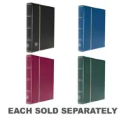 Brand New Quality Leuchtturm Padded Leatherette A4 Stockbook with 32 White Pages