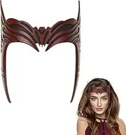 CoserWorld Wanda Maximoff Headpiece, Latex Scarlet Red Witch Crown for Cosplay Halloween Costume Masquerade Props