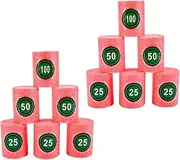 HANABASS 12pcs Eva Targets for Outdoor Games Interactive Barrel-Like Board Props Bright Colors Smooth Base for Scratch Activity for Boys and Girls and Parents