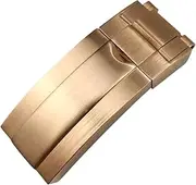 [KAVJU] Stainless Steel Folding Buckle Glide Lock For Rolex Submariner Oysterflex Daytona GMT Watch Band Strap Deployment Clasp