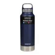 Sistema 1L Stainless Steel Water Drink Bottle, Hot or Cold, Leak Proof Insulated