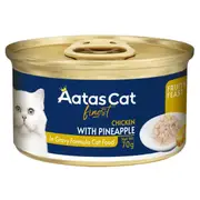 Aatas Fruity Feast Chicken with Pineapple Wet Cat Food 70g 70g