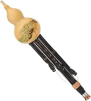 Natural Gourd Musical Instrument Professional Playing Bamboo Hulusi Flute Hulusi Instrument Gourd Flute Flute Calabash Flute