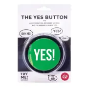 NEW The Yes Button - 10 Different Sayings - Novelty Gift