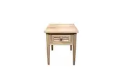 MF Oak Louvre 1 Drawer Lamp Table