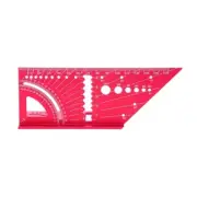 Japanese-style Mitre Ruler with Clear Scale Multipurpose Ruler Metal