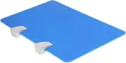WEKAMOS Office Partition Acrylic Desktop Baffle Screen with Clips Blue Desk Divider Panel for Private Workstations Easy to Install Acrylic Material
