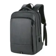 Backpack For Man Business Waterproof Waxy Glue Rucksack Multifunctional USB Charging Ruaban Black Bag For Laptop 15.6 Inch