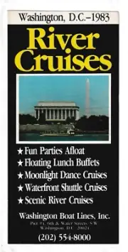 POTOMAC RIVER CRUISES 1983 ( MINT )