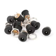 10Pcs 5.5mm x 2.1mm Female DC Power Jack 3-Pin PCB Panel Mount Socket Connector