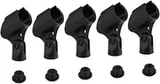 ERINGOGO 5pcs Microphone Stand Microphones Mic Mount Holder Microphone Clip Microphone Holder Black Abs