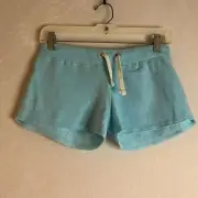 Vintage Havana Girl's Burnout Heathered Shorts Skye Blue Size XL / 16 NWT