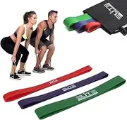 Heavy Thick Resistance Bands Set of 3, Deadlift Band, Glute Activation, Booty Exercise, Hip Band and Dynamic Warm Up Band