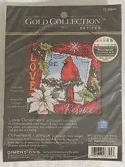 Dimensions The Gold Collection Petites Love Ornament Cross Stitch Kit #70-08845