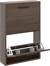 Shoe Cabinet, Wall Mounted Shoe Organizer with 2 Flip Drawers, FSSR006
