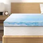 BedStory 3 Inch Memory Foam Mattress Topper Queen Size, Gel Infused Swirl Mem...