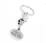 As Iron Sharpens Irons Charm Keychain, Proverbs 27 17, Scripture Gift, Sharpen