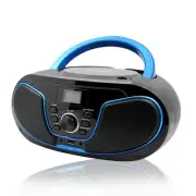 CD Player Boombox, LP-D02 Portable Bluetooth FM Radio Stereo Sound System wit...