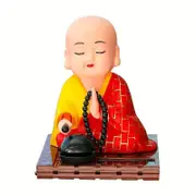 Little Novice Monk Car Ornaments Decorative Figurines Cute Home Office Decor