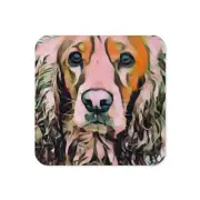 Cocker Spaniel Fade Cork-back coaster